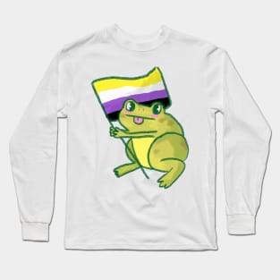 nonbinary frogs are neat Long Sleeve T-Shirt